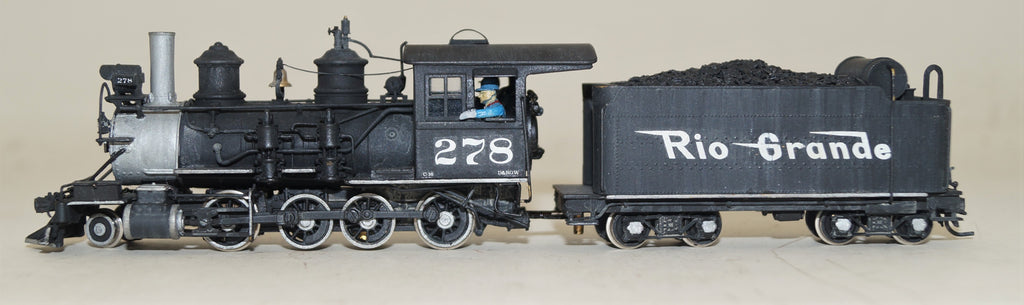 Hon3 Brass Westside Model Company D&RGW C-16 2-8-0 #278 – Southwest Narrow  Gauge