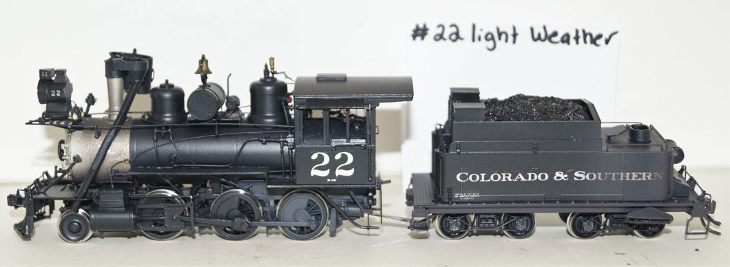 SN3 Overland Models C&S 2-6-0 #22 LIght Weather
