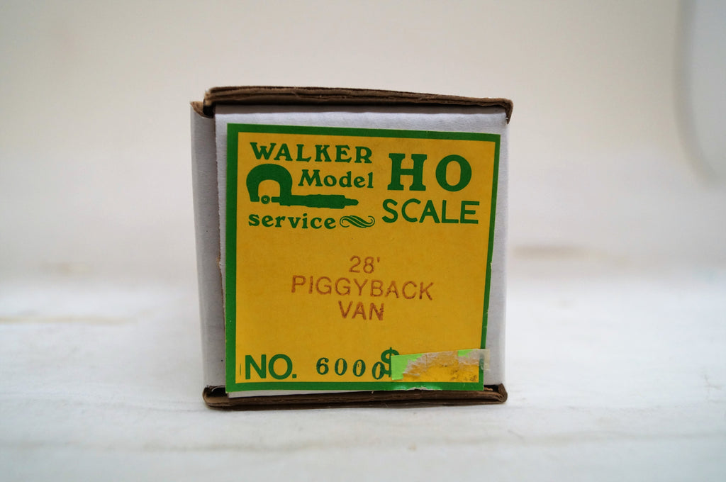 Ho Walker Model Service 28' Piggyback Van Kit Southwest Narrow Gauge