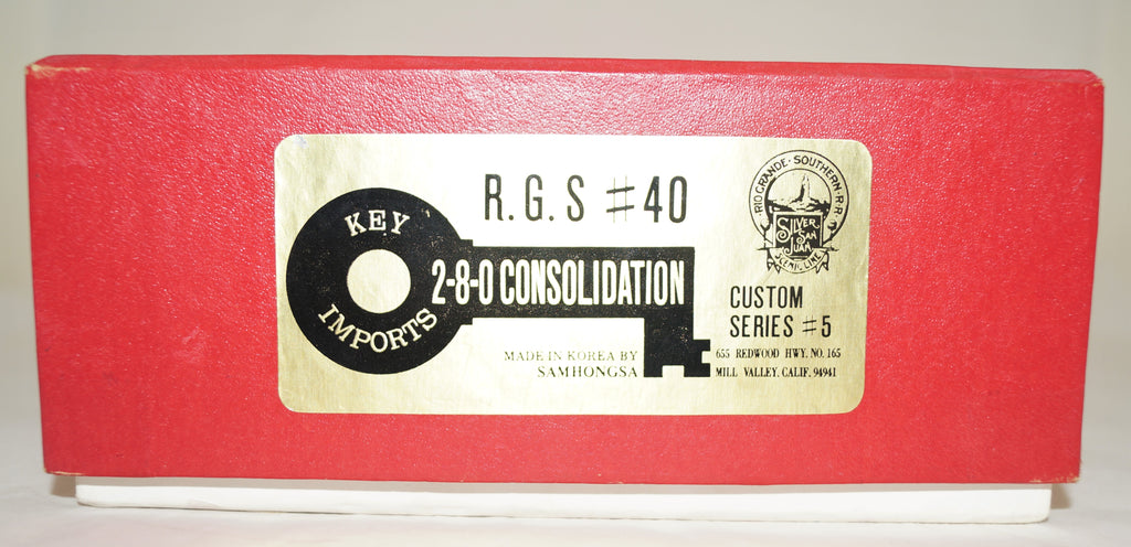 鉄道模型 KEY HOn3(10.5mm) RGS C-17 #42 Hon3 Brass Key Imports C-17 2-8-2 Consolidation RGS #42, Unpainted