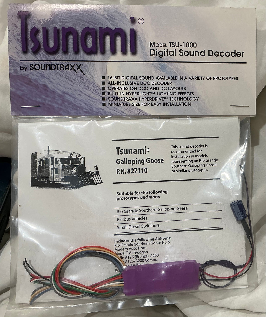 Tsunami by Soundtraxx Model TSU-1000 Digital Sound Decoder RGS Galloping Goose
