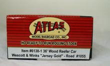 Ho, Atlas Model RR, Steam Era Classics Reefer, Wescott & Wings, Jersey Gold