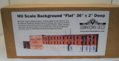 Ho Scale, Downtown Deco, Kit #dd-1022, Angels Pillow Factory Flat Kit