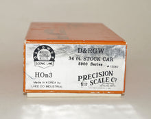 Hon3 PSC D&RGW 34' Stock Car, unpainted