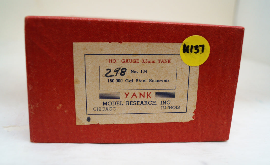 Hon3/Ho Yank Model Research Inc. 150,000 Gallon Steel Reservoir