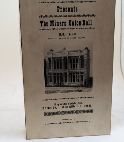 Ho Magnuson Models Inc Kit #M502 The Miners Union Hall Kit