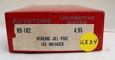 Ho Scale, Keystone Locomotive Works Working Jill Poke Log Unloader Kit