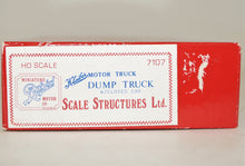 HO, Scale Structures Limited, Kit #7107, Kleiber Motor Truck, Dump Truck, Closed Cab