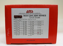 On30 AMS 3000 series Box Cars
