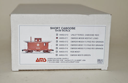 AMS On30  Short Caboose
