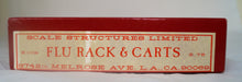 Ho Scale Structures Limited, Kit #109, Flu Rack + Carts Kit