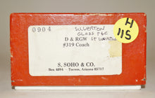 Hon3 Brass S. SOHO & Co. D&RGW Coach #319