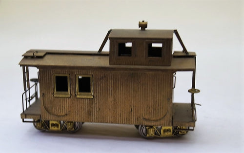 Hon3 Brass 8 Wheel Short Caboose