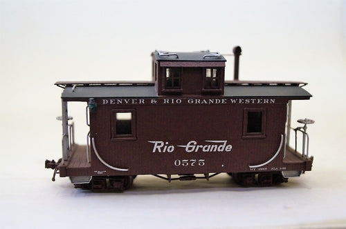 Hon3 Brass Westside Model Company D&RGW Caboose, unpainted