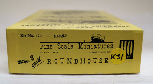 Ho scale Fine Scale Miniatures 2 Stall Round House Kit