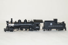 Hon3 Brass Sunset Models D&RGW 2-8-2 K-28 black boiler, Moffat #472