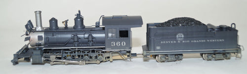 Hon3 Brass Custom Brass D&RGW C21 2-8-0 #360, professionaly painted