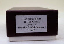 Hon3 Brass WMC Horizontal Boiler, 15 Ton Climax, Class A