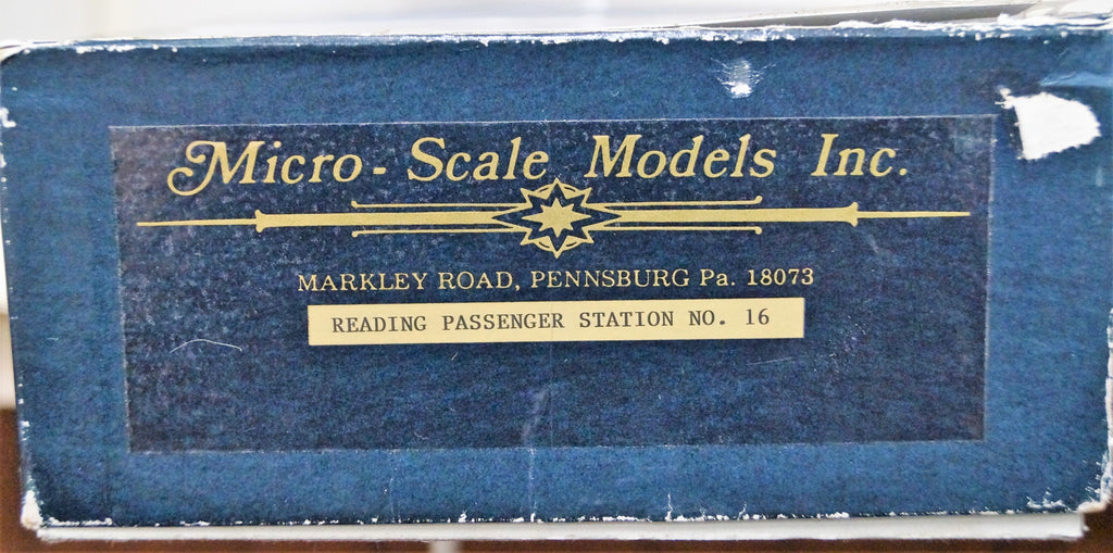 Ho/Hon3 Micro Scale Models Kit Reading Passenger Station No. 16 ...